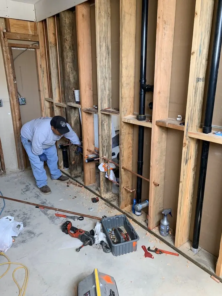Commercial rough-in plumbing for Gas Line Repair in Strathmore